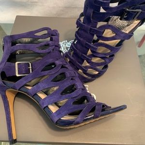 Blue suede Vince Camuto shoes